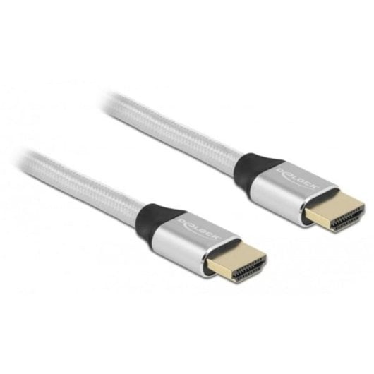 HDMI-Kabel Delock 48 Gbps 8K 60 Hz 1 m Silber