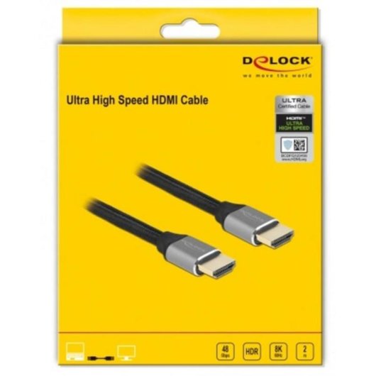 HDMI-Kabel DeLOCK 48 Gbps 8K 60 Hz 2 m