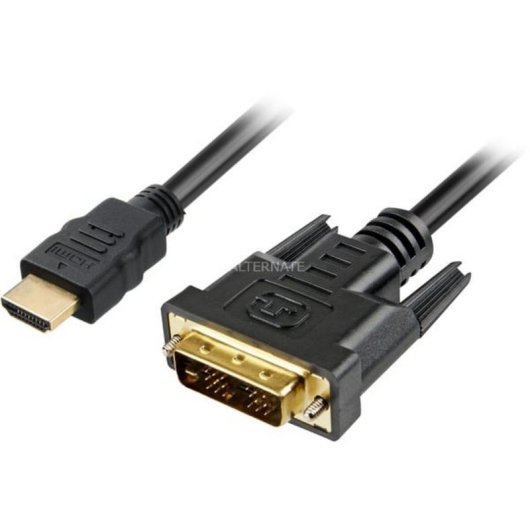 Adaptateur HDMI/DVI-D Sharkoon 1 m Noir