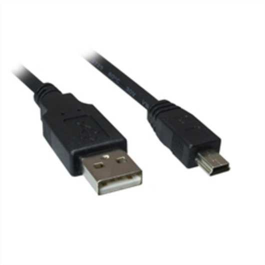 Cable USB Sharkoon 3 m USB 2.0 A a Mini-USB B Preto