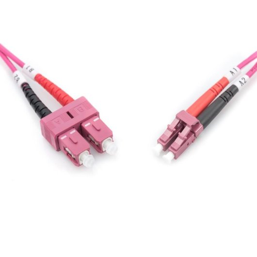 Cable de fibra óptica multimodo Digitus LC a SC OM4 5 m