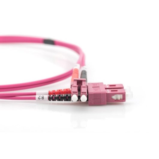 Cable de fibra óptica multimodo Digitus OM4 LC a SC de 10 m