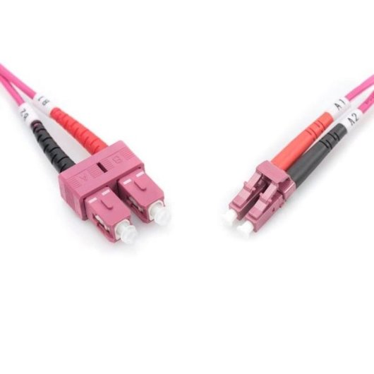 Cable de fibra óptica multimodo Digitus OM4 LC a SC de 10 m
