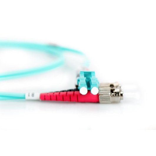 Cable de fibra óptica multimodo Digitus OM3 LC a ST 2 m