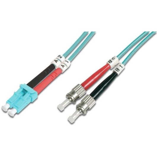 Cable de fibra óptica multimodo Digitus OM3 LC a ST 2 m