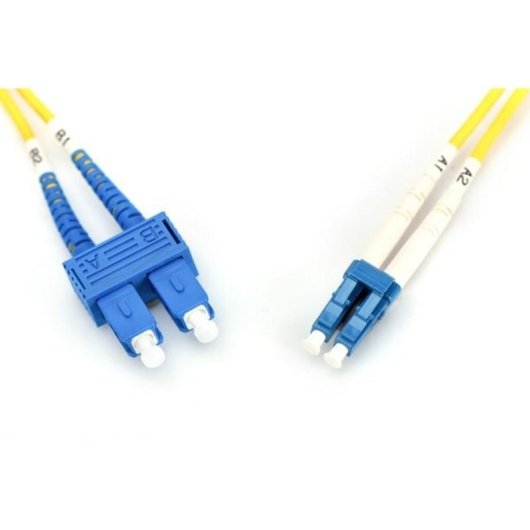 Cable de fibra óptica Digitus LC a SC, modo único, 1 m, amarillo