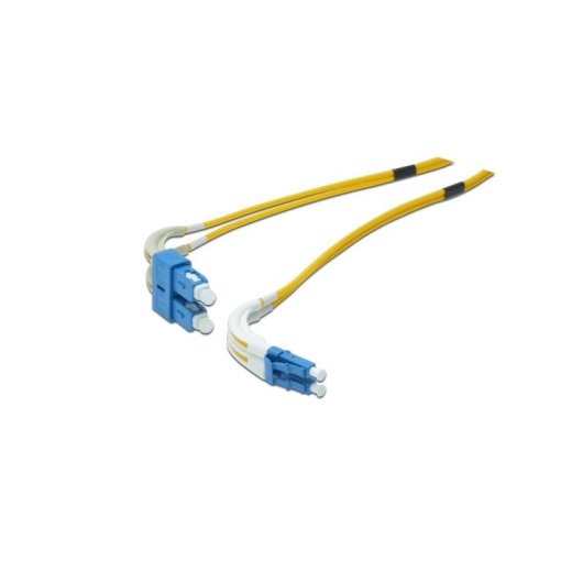 Cable de fibra óptica Digitus LC a SC, modo único, 1 m, amarillo