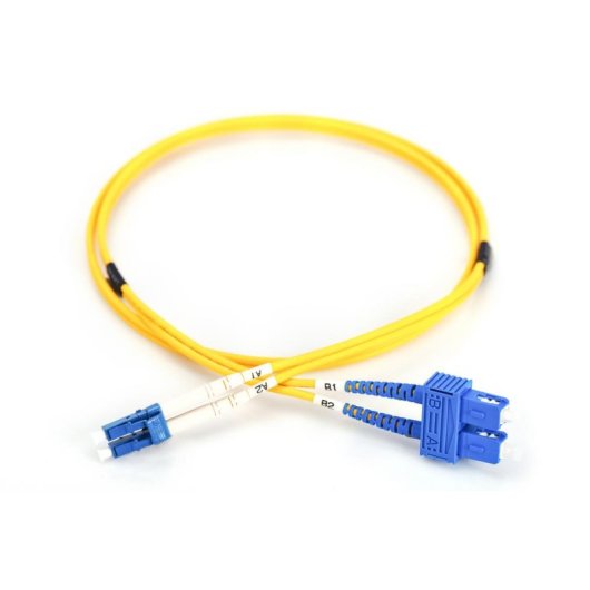 Cable de fibra óptica Digitus LC a SC, modo único, 1 m, amarillo
