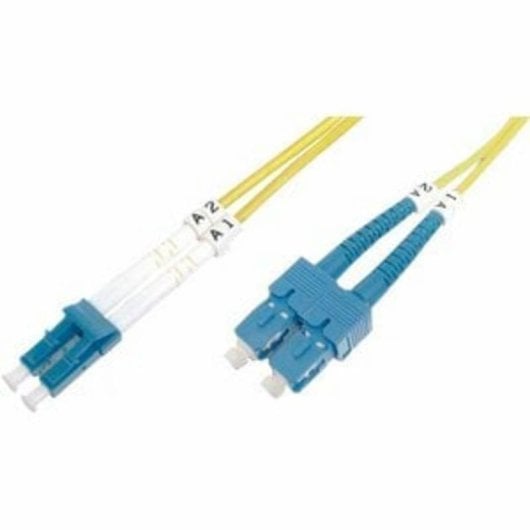 Cable de fibra óptica Digitus LC a SC, modo único, 1 m, amarillo