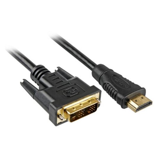 Adaptador de vídeo 3 m HDMI para DVI-D Preto Sharkoon