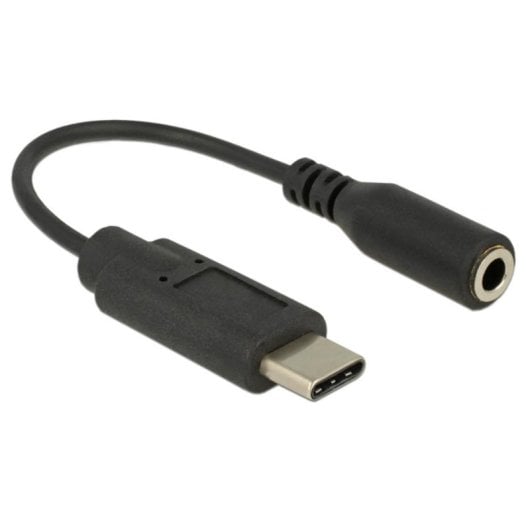 Adaptador de audio USB-C a 3,5 mm DeLOCK 65842 Negro