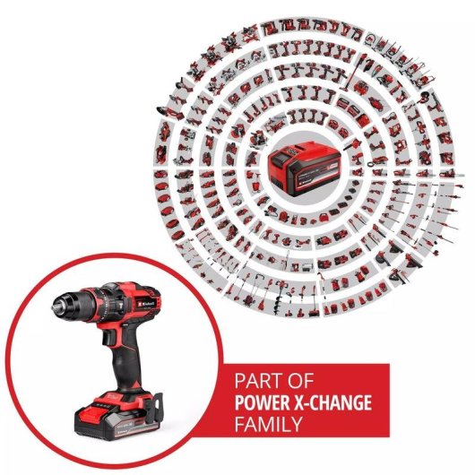 Trapano Einhell TE-CD 18/44 Li-i 18V 2,5 Ah Li-Ion Senza Chiave