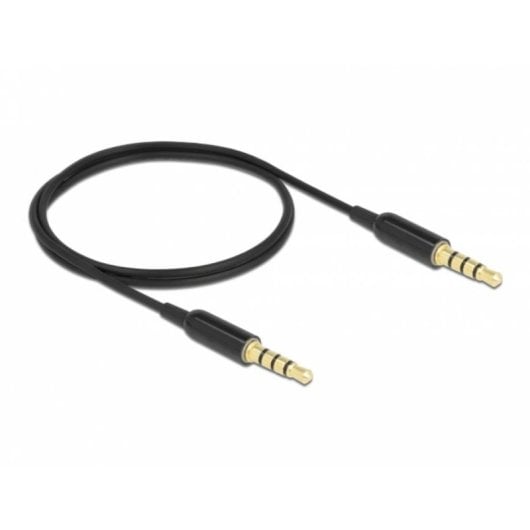 Cavo audio 3,5 mm 4 pini DeLOCK Ultra Slim 0,5 m nero