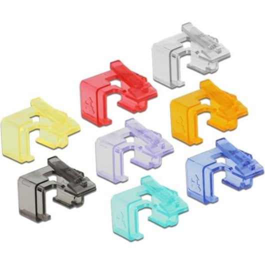 Abrazaderas para cable DeLOCK RJ45 Multicolor 16 piezas