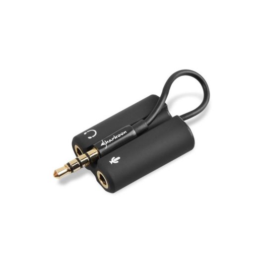 Adaptador de áudio Sharkoon PMP35 3,5 mm Preto