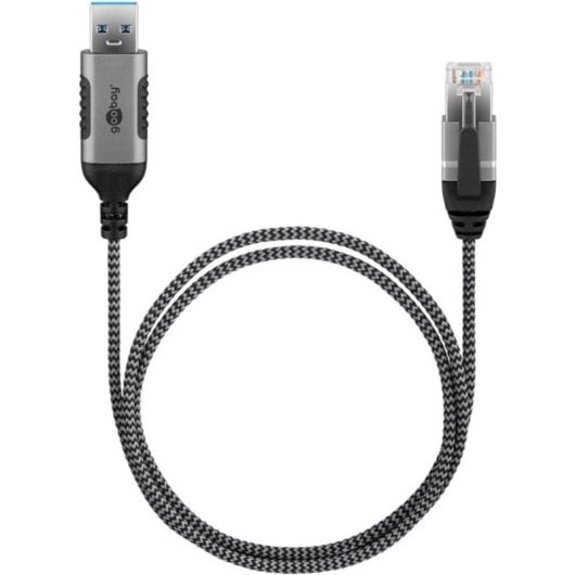 Adattatore Ethernet USB 3.0 a RJ45 Goobay 74393 1 m Nero Argento
