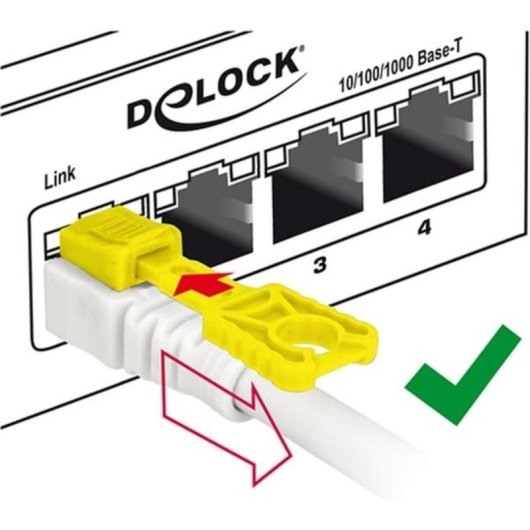 Cable de red DeLOCK 85335 5 m Cat6a S/FTP RJ-45 Blanco