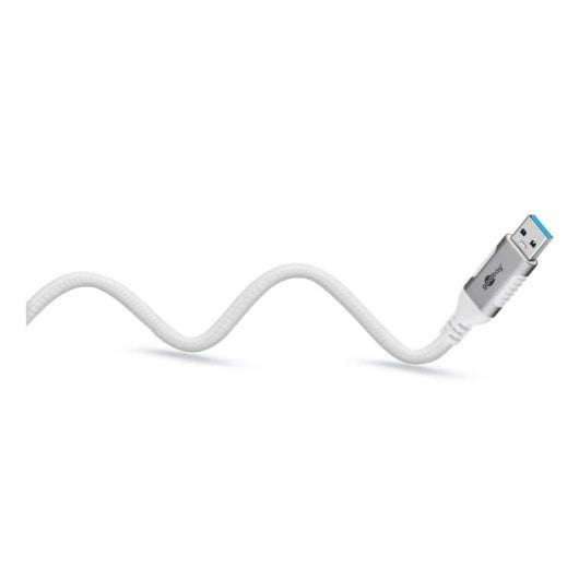Câble réseau Goobay 74157 USB-A vers RJ-45 Cat6 1 m blanc