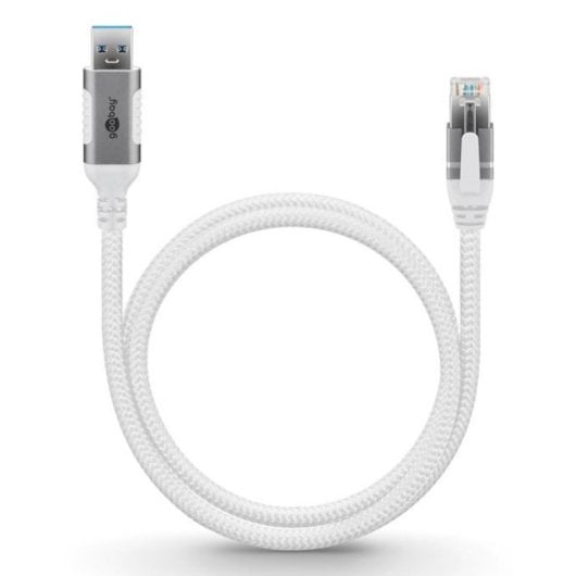 Cable réseau Goobay 74163 10 m Cat6 USB-A vers RJ-45 F/UTP Blanc