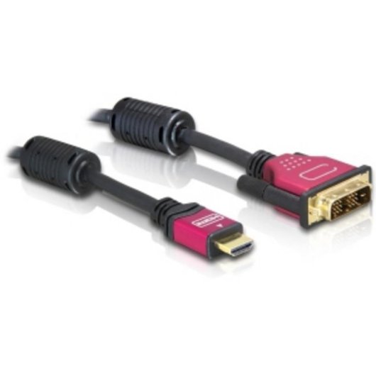 Cable Adaptador DeLOCK HDMI a DVI-D 1,8 m Macho/Macho