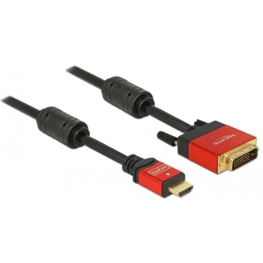 Cable Adaptador DeLOCK HDMI a DVI-D 1,8 m Macho/Macho