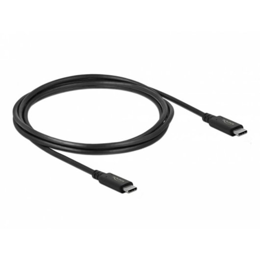 Kabel USB4 Delock 20 Gbps 2 m USB-C zu USB-C Schwarz