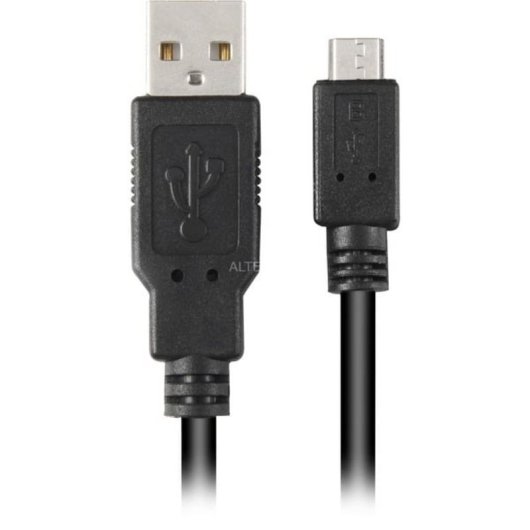 Cabo USB Sharkoon 3 m USB 2.0-A a Micro-USB B Preto
