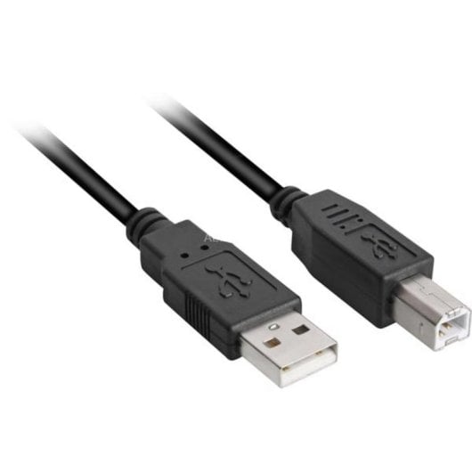 Cable USB Sharkoon 5 m USB 2.0 A à B Noir