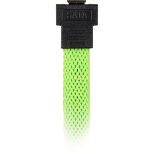 Câble SATA III 0,6 m Noir/Vert Mâle/Mâle 7 broches