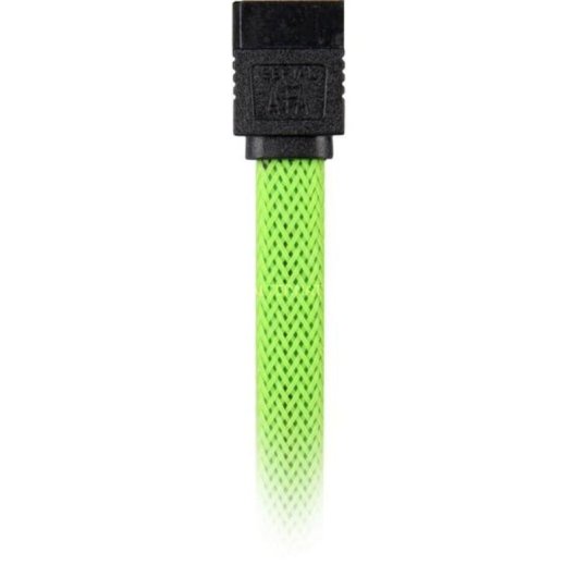 Câble SATA III 0,6 m Noir/Vert Mâle/Mâle 7 broches