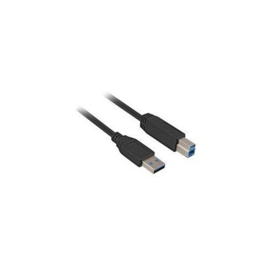 Cabo USB Sharkoon 3 m USB 3.2 Gen 1 USB-A a USB-B Preto