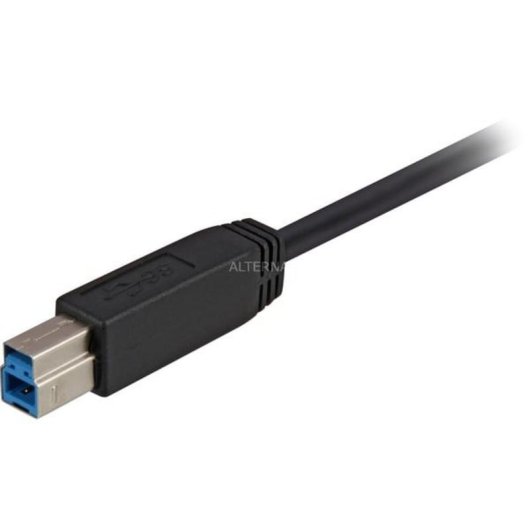Cabo USB Sharkoon 3 m USB 3.2 Gen 1 USB-A a USB-B Preto