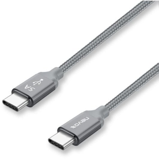 Câble USB Nevox 1654 2 m USB-C vers USB-C 2.0 Gris Argent