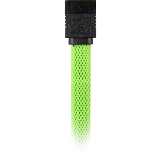 Cable SATA III Sharkoon 0,45 m Macho/Macho Negro/Verde