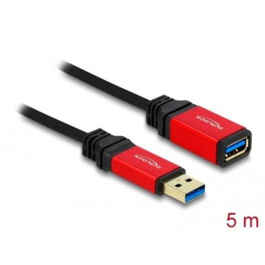 Cable de extensión USB 3.2 Gen 1 DeLOCK 5 m, USB-A macho a USB-A hembra