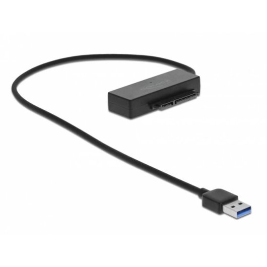 Convertidor DeLOCK 64086 USB Tipo A a SATA 6 Gbit/s Transparente