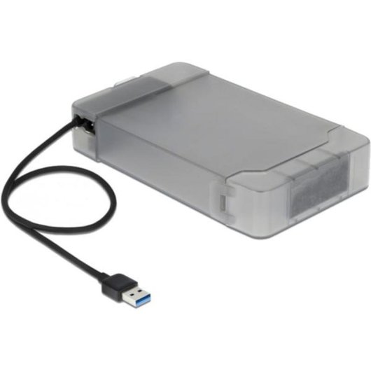 Convertidor DeLOCK 64086 USB Tipo A a SATA 6 Gbit/s Transparente