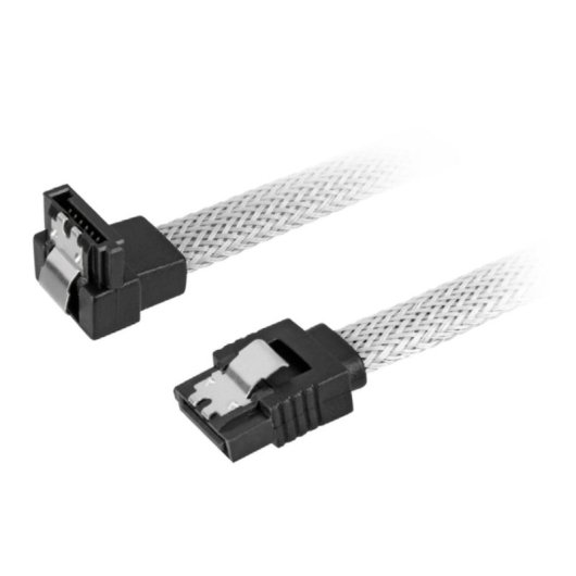 Cable SATA III Sharkoon 0,45 m Macho/Macho Noir/Blanc