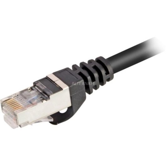 Cable de red Sharkoon Cat6 3 m S/FTP (S-STP) Negro