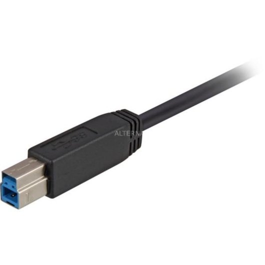 Cabo USB Sharkoon 2 m USB 3.2 Gen 1 USB-A a USB-B Preto