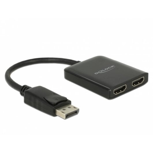 Divisor DisplayPort 1.4 DeLOCK 1 x DisplayPort para 2 x HDMI MST