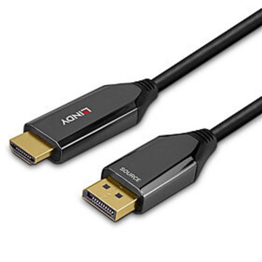 DisplayPort auf HDMI 2.1 Adapterkabel 3 m Lindy Schwarz