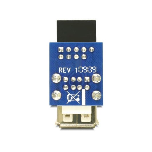 Adaptador DeLOCK 1 x 9-pin 2.54 mm a 2 x USB 2.0-A Negro, Azul, Plata