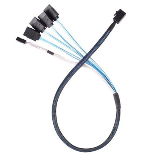 Cabo Adaptador SilverStone CPS05-RE 0,6 m SFF-8643 para 4x SATA 7 pinos