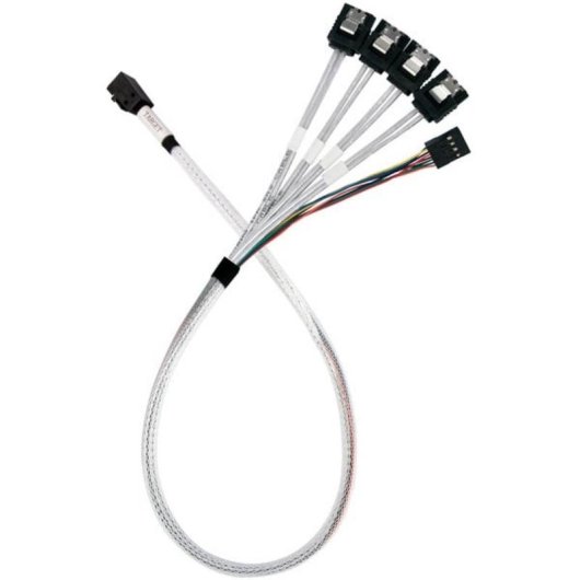 Cabo Adaptador SilverStone CPS05-RE 0,6 m SFF-8643 para 4x SATA 7 pinos