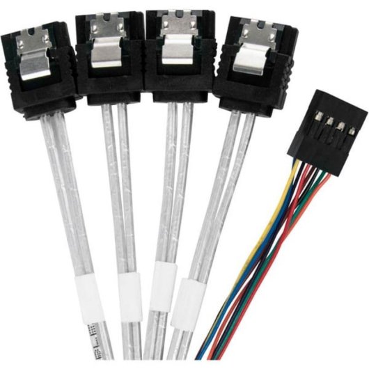 Cabo Adaptador SilverStone CPS05-RE 0,6 m SFF-8643 para 4x SATA 7 pinos