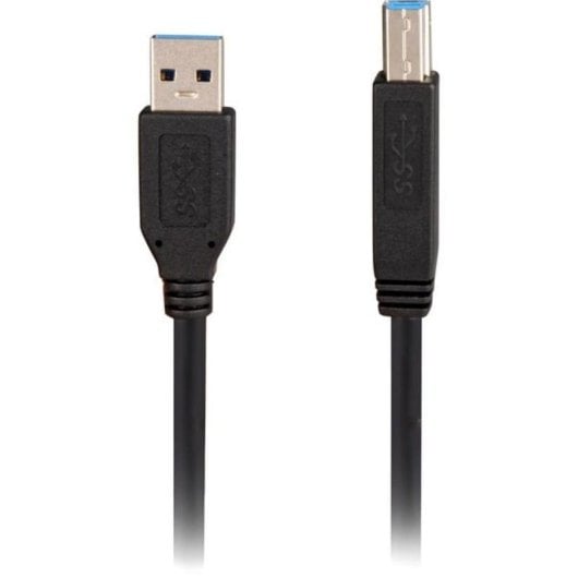 Cable USB 5 m Sharkoon USB 3.2 Gen 1 USB-A à USB-B Noir