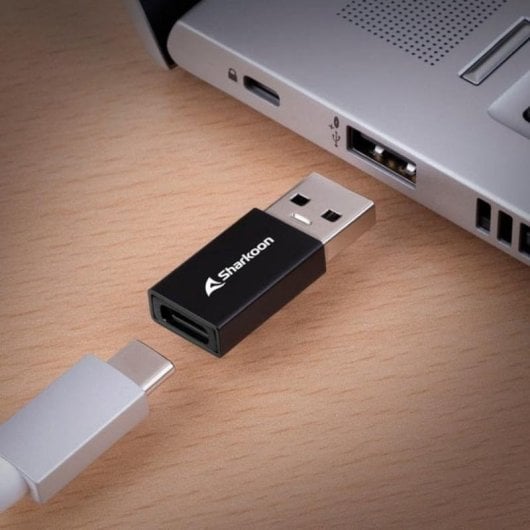 Adattatore USB-C Sharkoon OfficePal USB 3.2 Gen 1 Nero