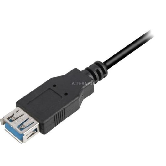 Cabo de extensão USB Sharkoon 2 m USB 3.2 Gen 1 Preto