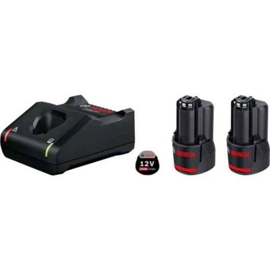 Juego de cargador y baterías Bosch 1 600 A01 9RD 3 Ah 12 V